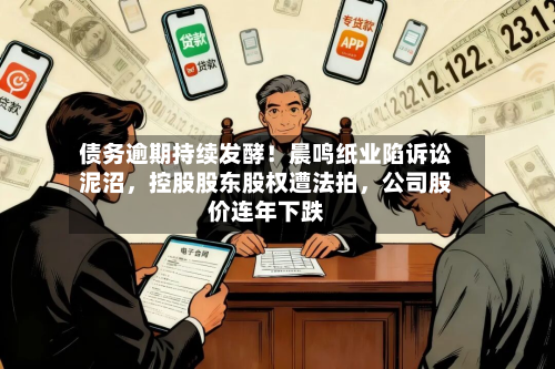 债务逾期持续发酵！晨鸣纸业陷诉讼泥沼，控股股东股权遭法拍，公司股价连年下跌-第2张图片