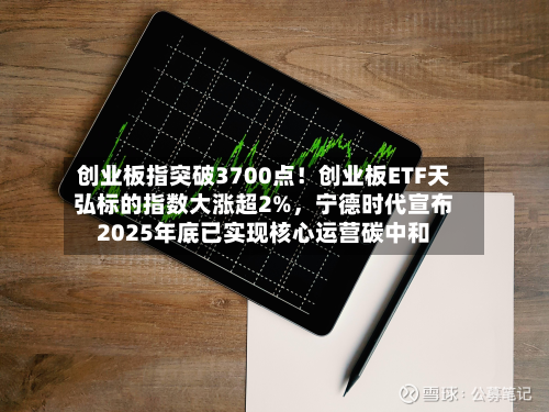 创业板指突破3700点！创业板ETF天弘标的指数大涨超2%	，宁德时代宣布2025年底已实现核心运营碳中和-第1张图片