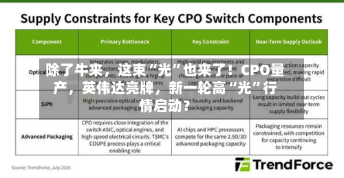除了牛来，这束“光	”也来了！CPO量产，英伟达亮牌	，新一轮高“光”行情启动？-第2张图片
