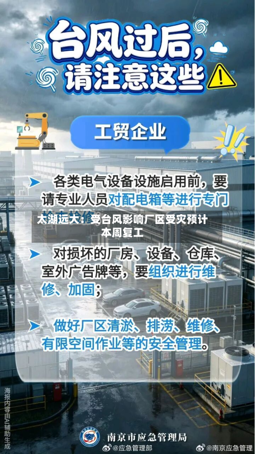 太湖远大:受台风影响厂区受灾预计本周复工-第3张图片