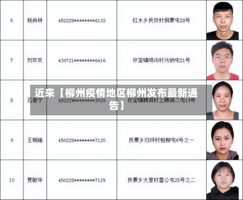 近来【柳州疫情地区柳州发布最新通告】-第1张图片