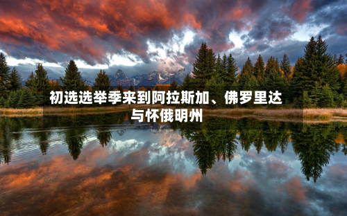 初选选举季来到阿拉斯加、佛罗里达与怀俄明州-第1张图片