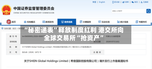 “秘密递表	”释放制度红利 港交所向全球交易所“抢资产”-第1张图片