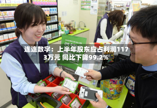 连连数字:上半年股东应占利润1173万元 同比下降99.2%-第2张图片