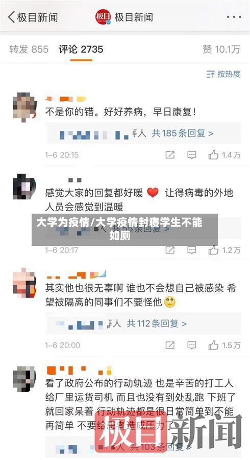 大学为疫情/大学疫情封寝学生不能如厕-第1张图片